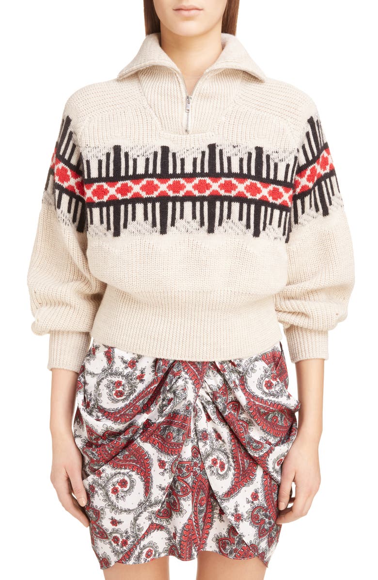 Isabel Marant Curtis Wool Blend Sweater, Main, color,