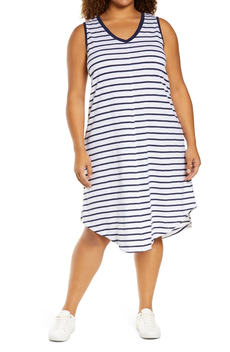 Caslon<sup>®</sup> Shirttail Tank Dress, Main, color,