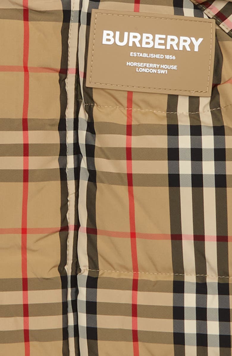 Burberry Kids' Aubin Hooded Down Jacket, Alternate, color, 