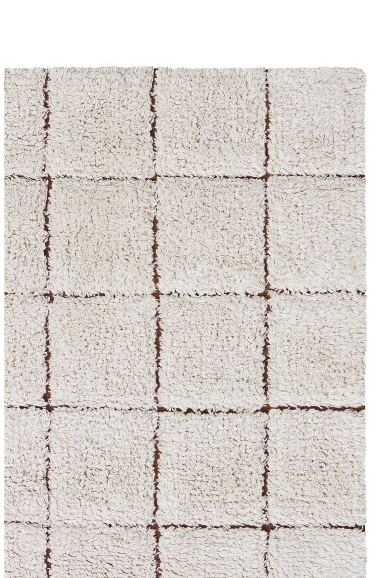 Mosaic Washable Rug, Alternate, color, NATURAL