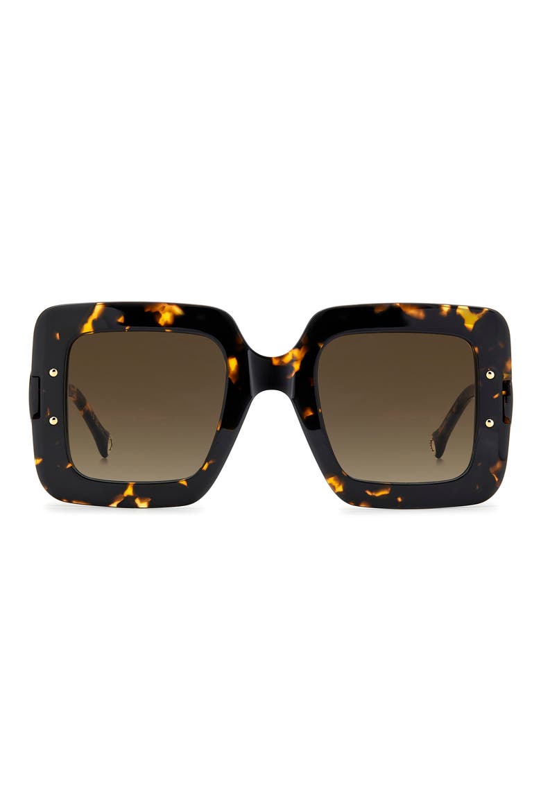 50mm Square Sunglasses, Main, color, HAVANA/ BROWN