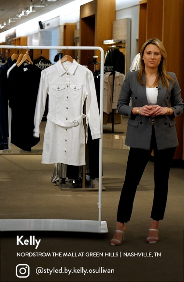 The Griffith Belted Long Sleeve Denim Dress, sales video thumbnail