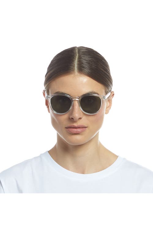 Le Specs Bandwagon 51mm Polarized Sunglasses In Crystal Clear/khaki Mono