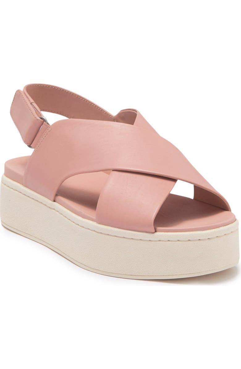 Vince Weslan Leather Platform Slingback Sandal, Main, color,