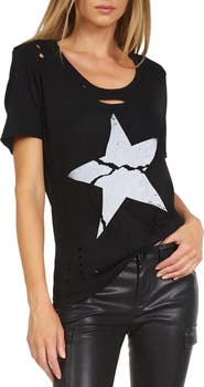 Lauren Moshi Myra X Cracked Star Top