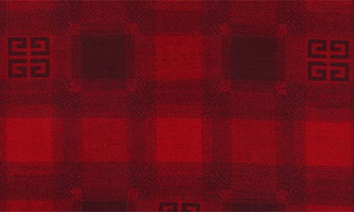 Givenchy Collegial Bonded Wool Scarf In Red
