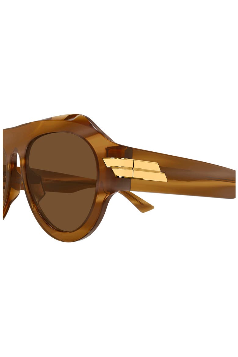 53mm Polarized Gradient Navigator Sunglasses, Alternate, color, BROWN