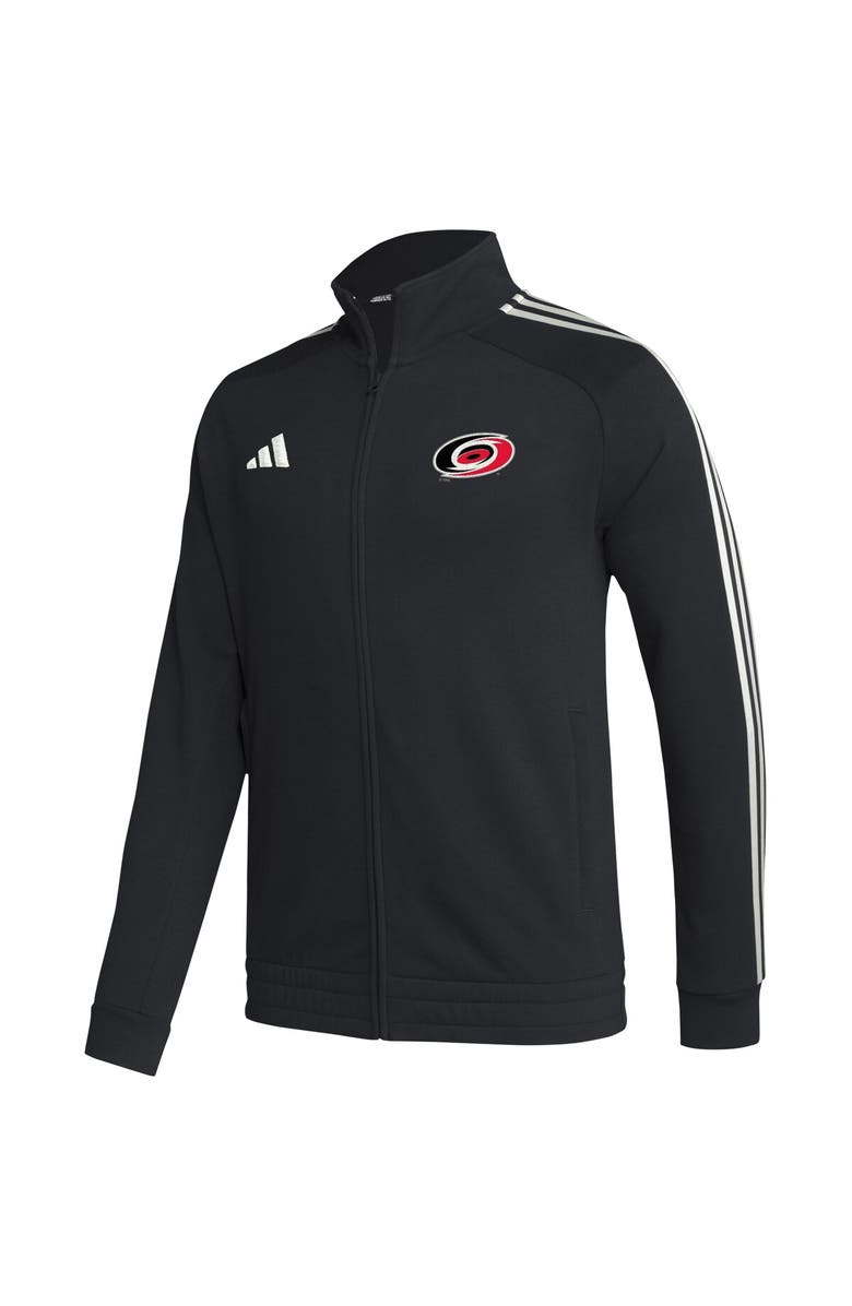 adidas Men's adidas  Black Carolina Hurricanes Raglan Full-Zip Track Jacket, Alternate, color, 