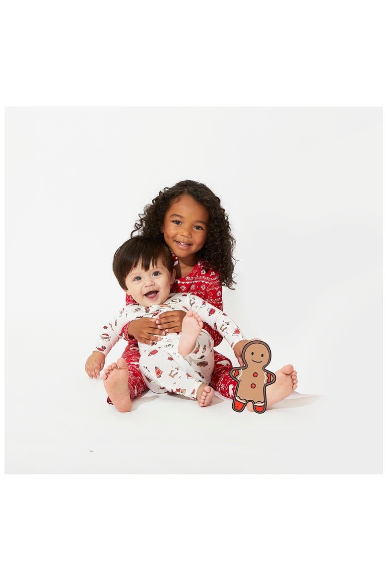Kids' Christmas Cookies Fitted One-Piece Convertible Footie Pajamas, Alternate, color, CHRISTMAS COOKIES