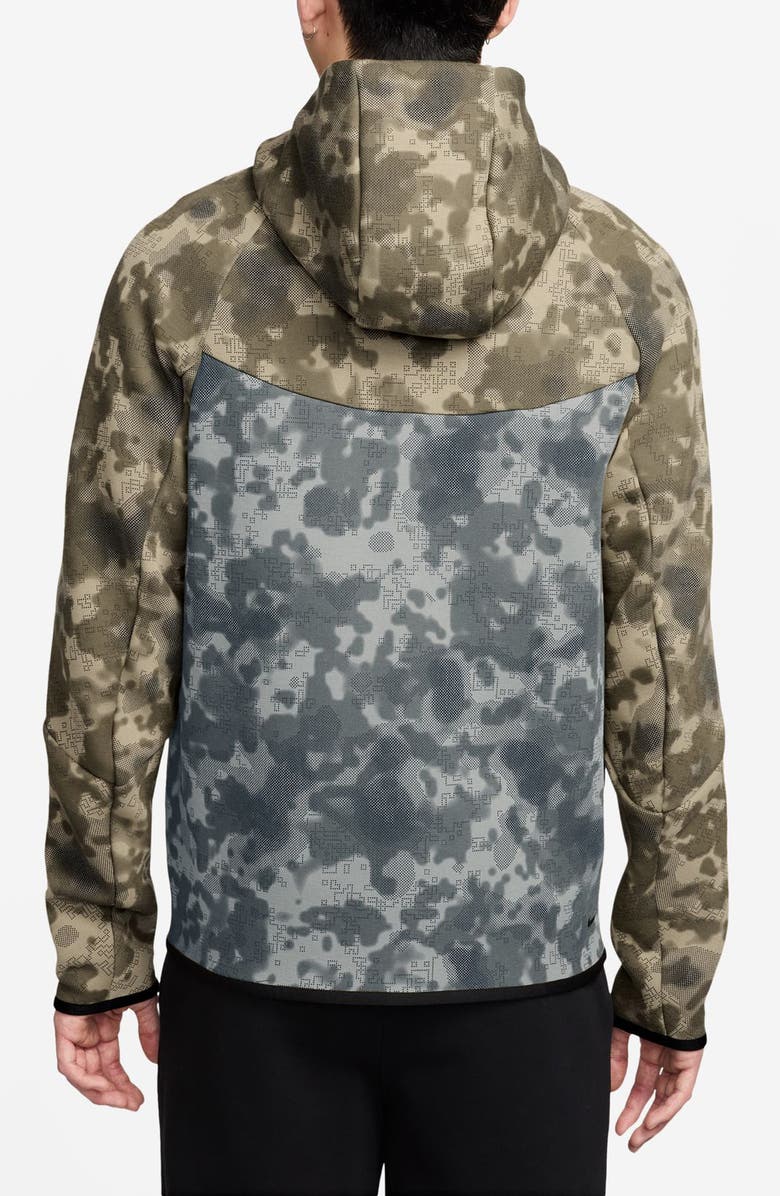 Nike Tech Hooded Fleece Windrunner Jacket, Alternate, color, Neutral Olive/ Black