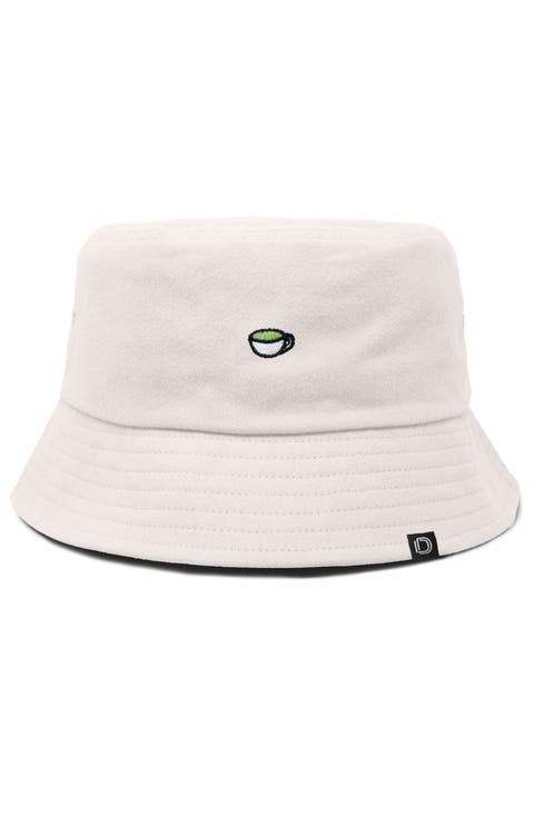 Womens Lil Matcha Cotton Bucket Hat