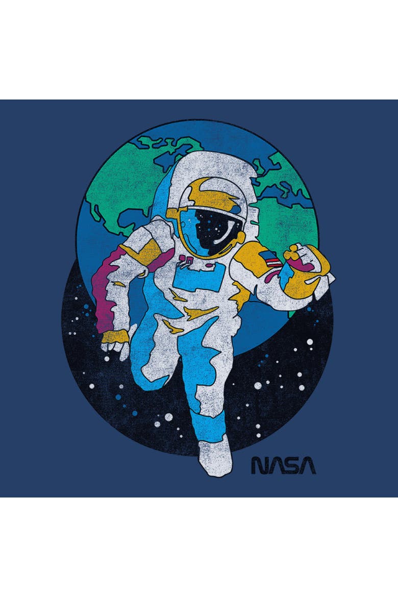Boy's NASA Retro Astronaut  Graphic T-Shirt, Alternate, color, Navy Blue Heather