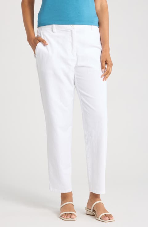 High Waist Tapered Ankle Pants