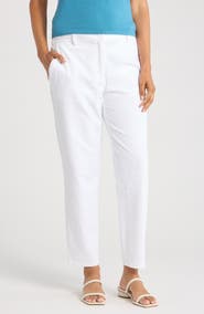 Eileen Fisher High Waist Tapered Ankle Pants