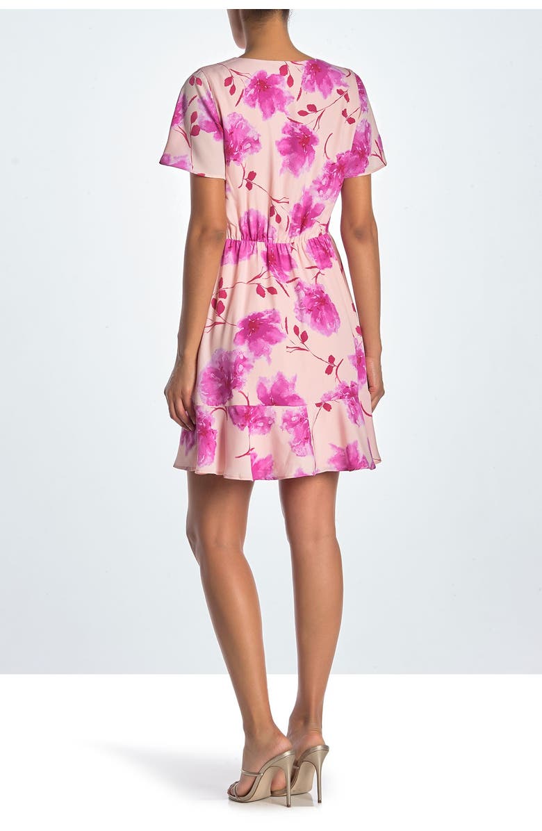 Collective Concepts Short Sleeve Floral Dress, Alternate, color, 