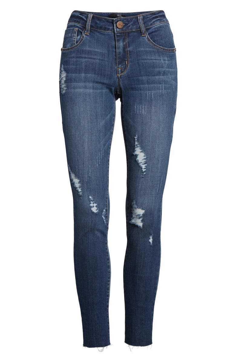 1822 Denim Decon Distressed Skinny Jeans, Alternate, color,