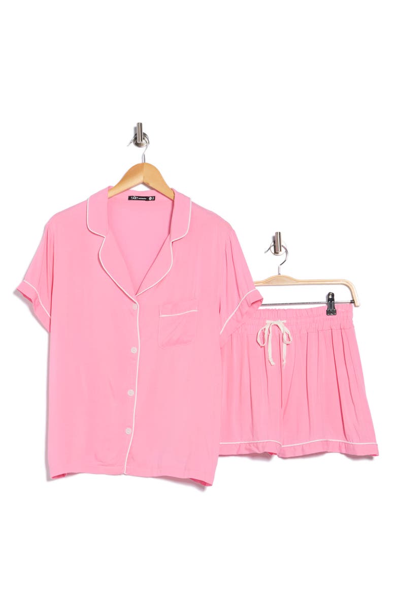 Tart Dixie Short Sleeve Pajamas Set, Alternate, color, Prism Pink