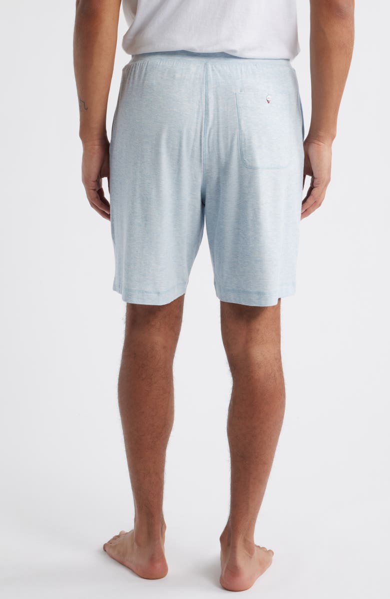 Daniel Buchler Ribbed Rayon Blend Drawstring Pajama Shorts, Alternate, color, Sky