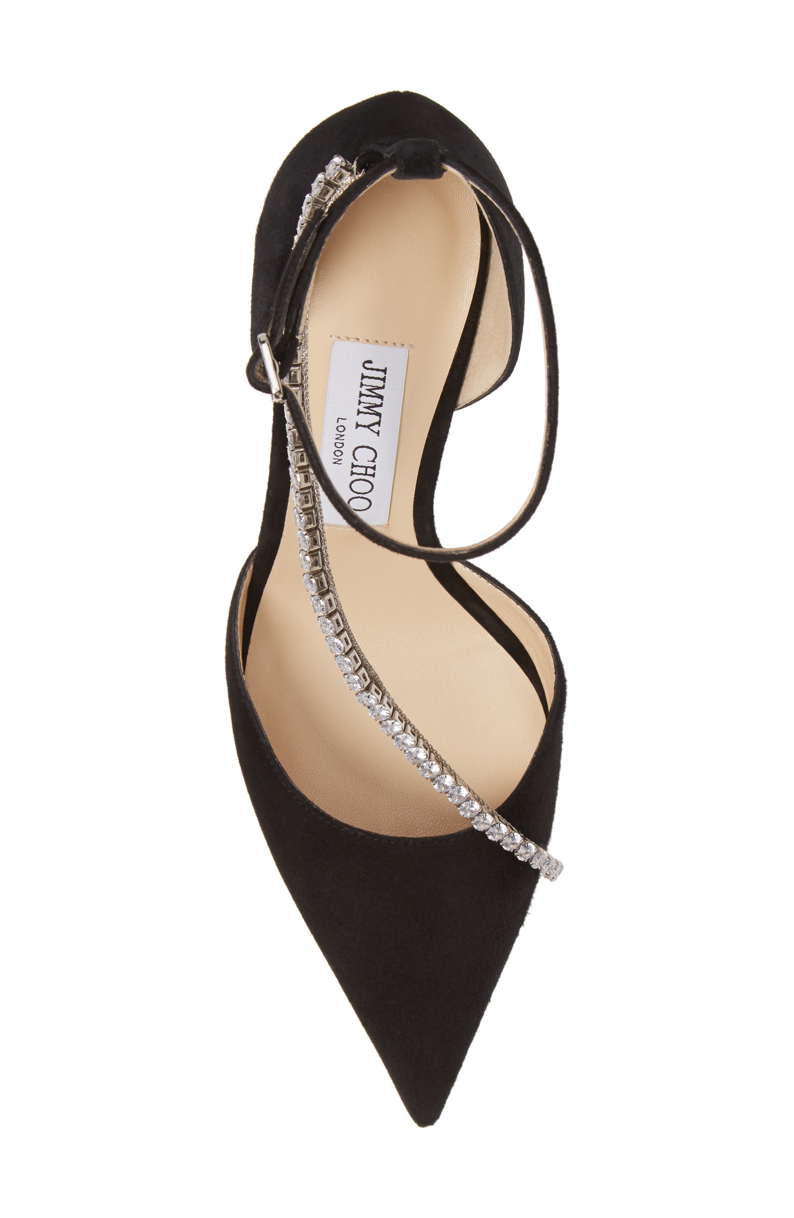 Jimmy Choo Talika Embellished Suede d'Orsay Pump, Alternate, color, 