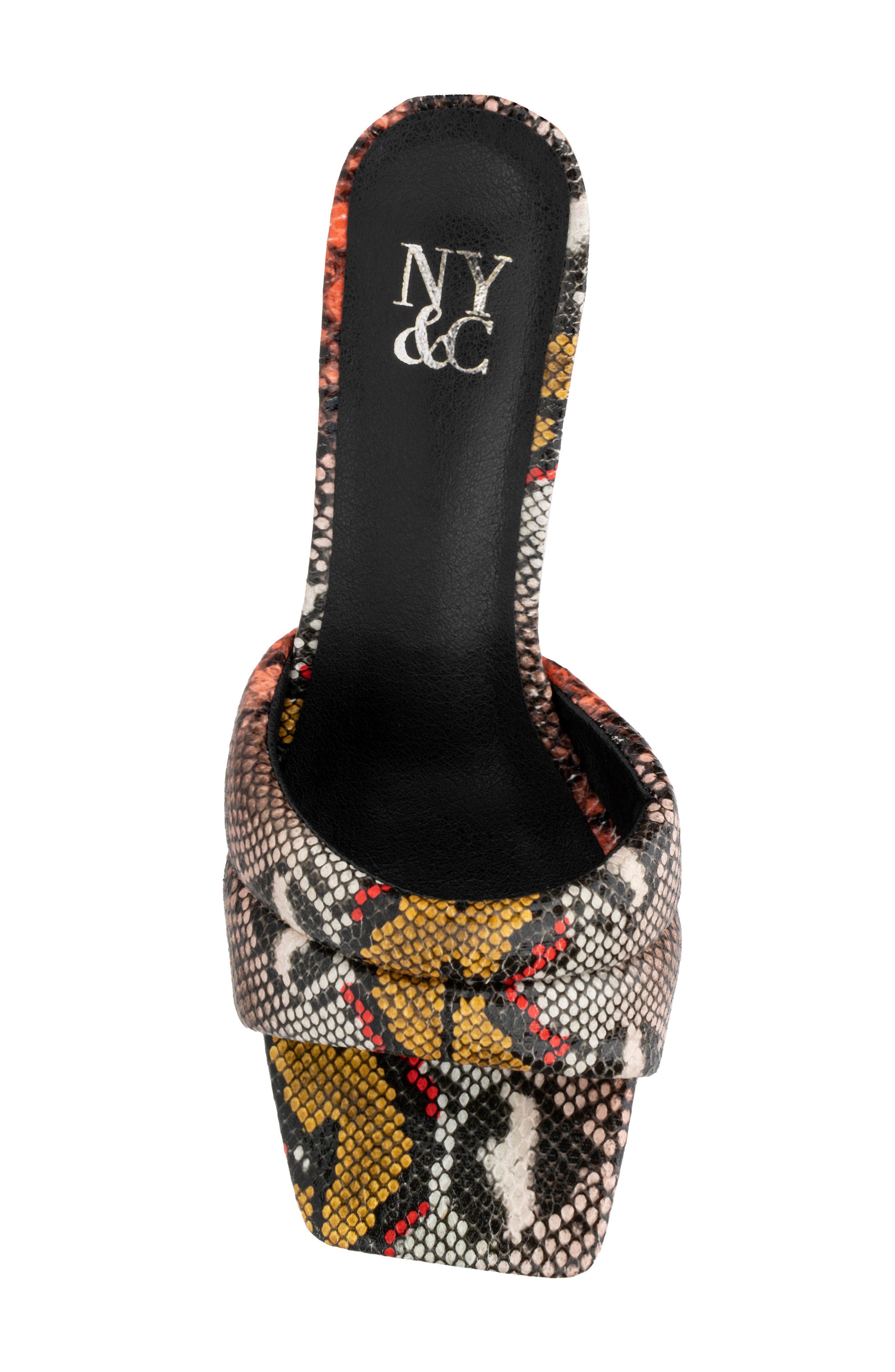 NEW YORK AND COMPANY Evelina Heeled Sandal, Alternate, color, Yellow Multi