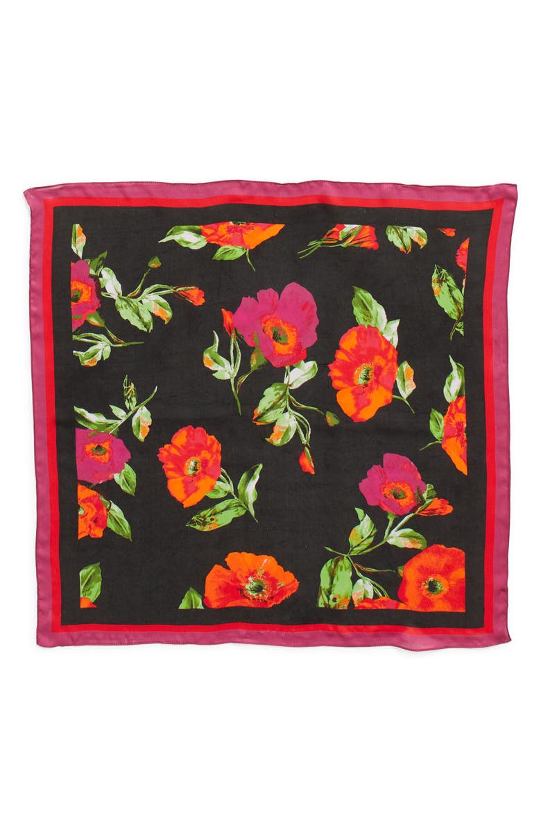 Nordstrom x Harlem's Fashion Row Harbison Print Silk Square Scarf, Alternate, color,