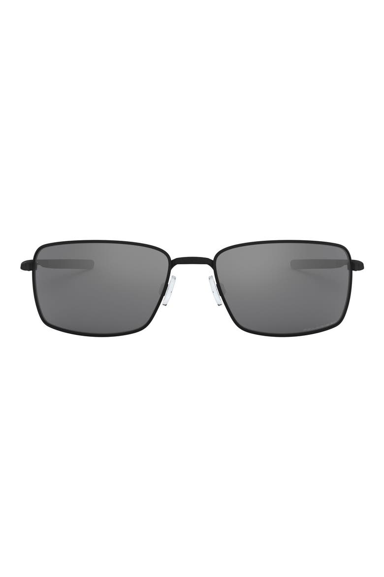 60mm Polarized Sunglasses, Alternate, color, MATTE BLACK