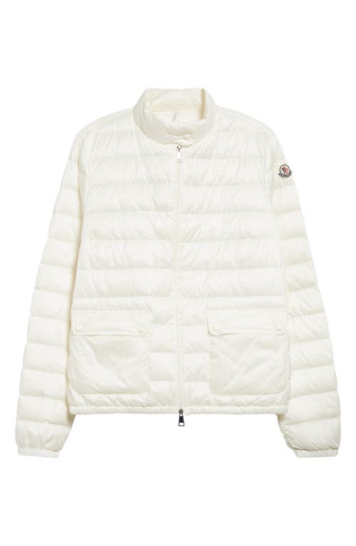 Moncler Lans Jacket In Silk White/silk White