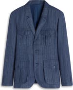 Bugatchi Linen Safari Jacket