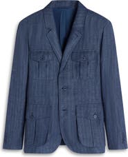 Bugatchi Linen Safari Jacket
