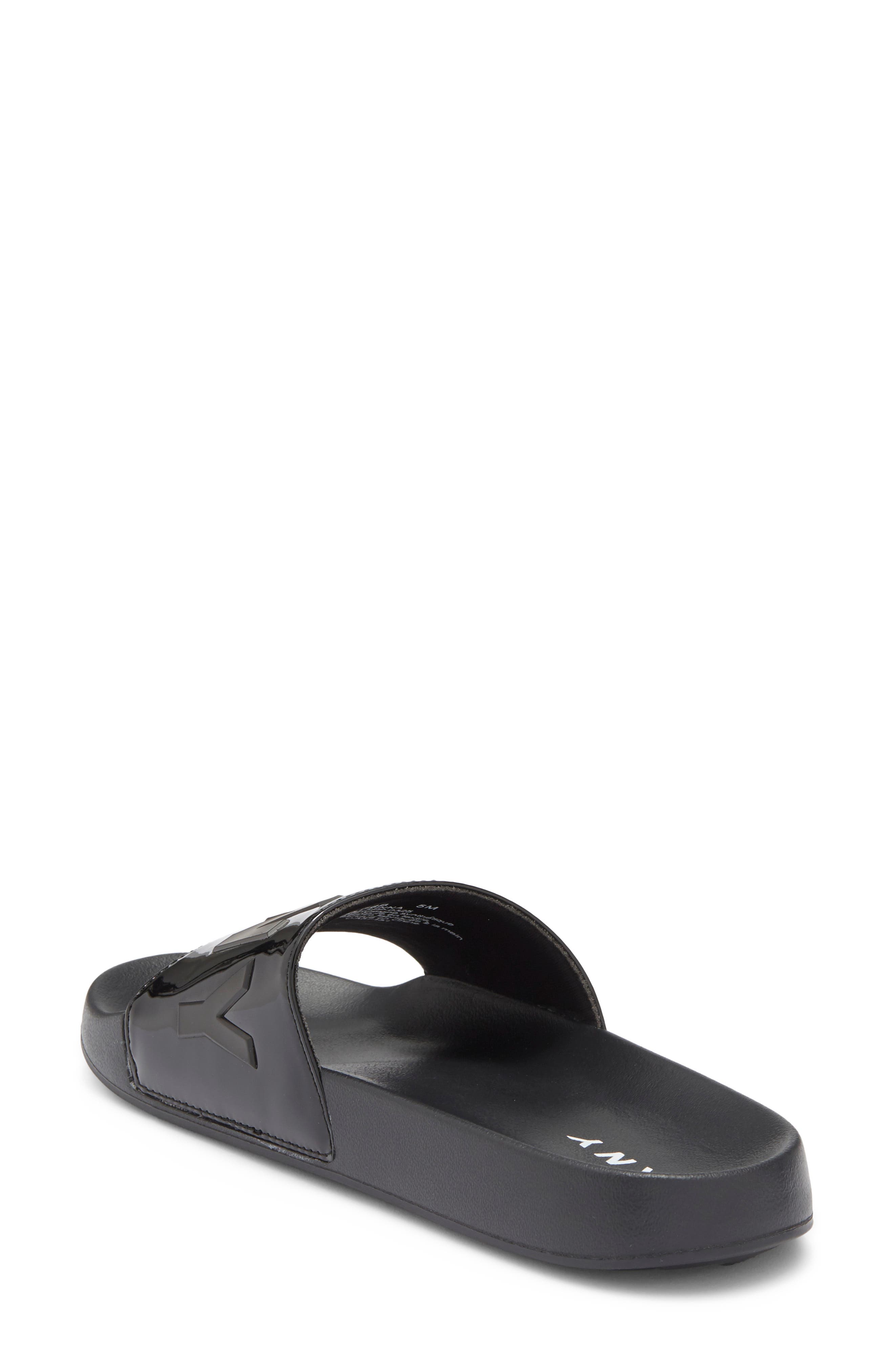 Zinna Pool Slide Sandal, Alternate, color, BLACK