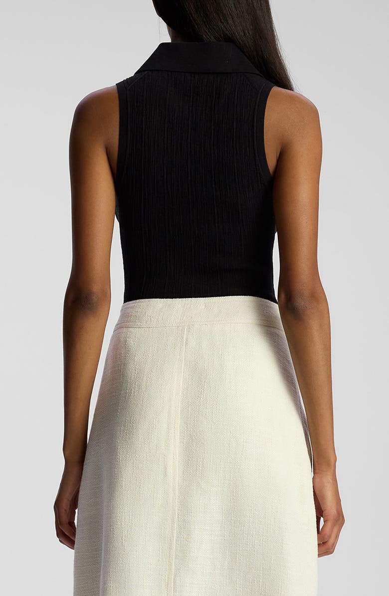 A.L.C. Oliver Sleeveless Knit Shirt, Alternate, color, Black