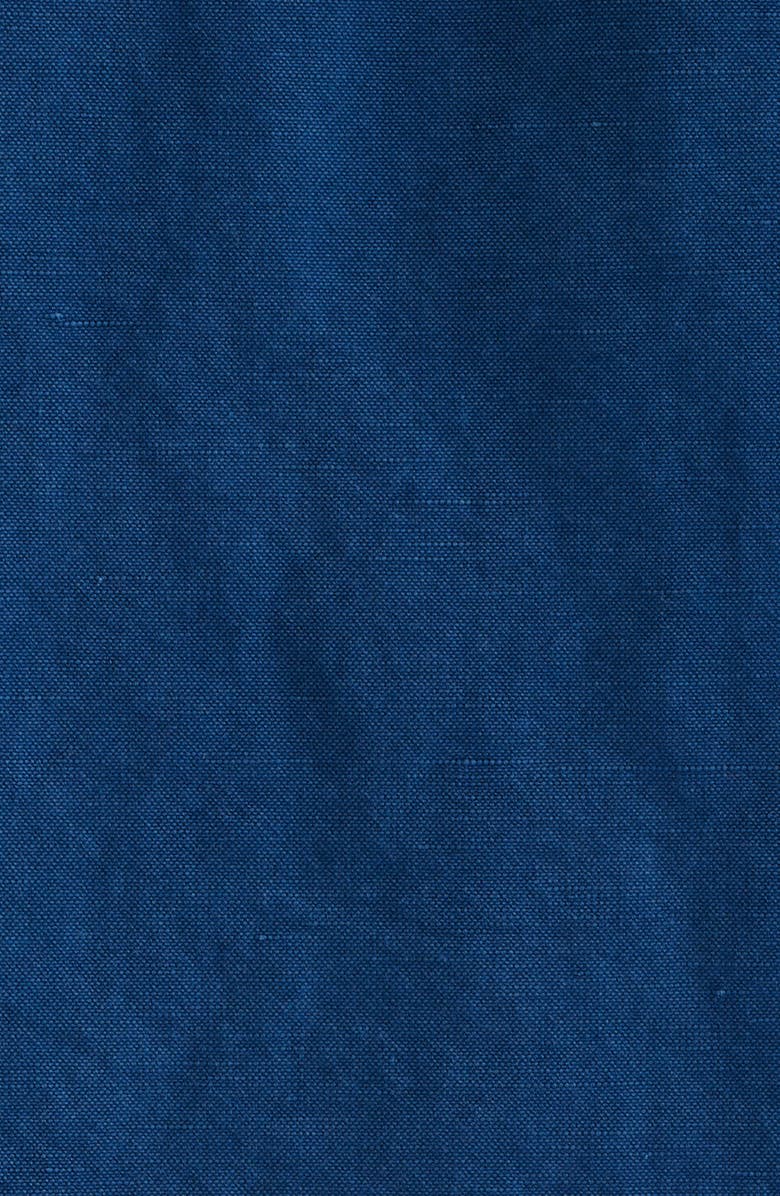 Brooklyn Industries Short Sleeve Linen Blend Button-Up Shirt, Alternate, color, Navy Peony