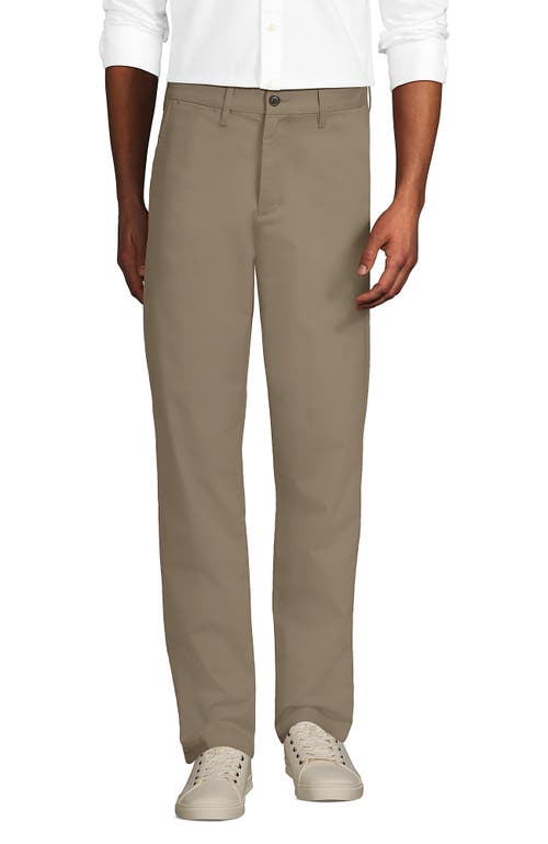 Lands' End Travel Kit Comfort Waist Classic Fit Chino Pant In Brown