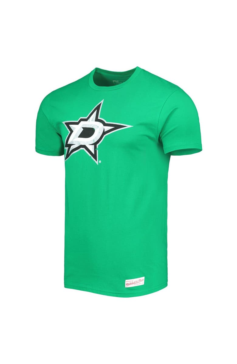 Mitchell & Ness Men's Mitchell & Ness Kelly Green Dallas Stars Vintage Logo T-Shirt, Alternate, color,