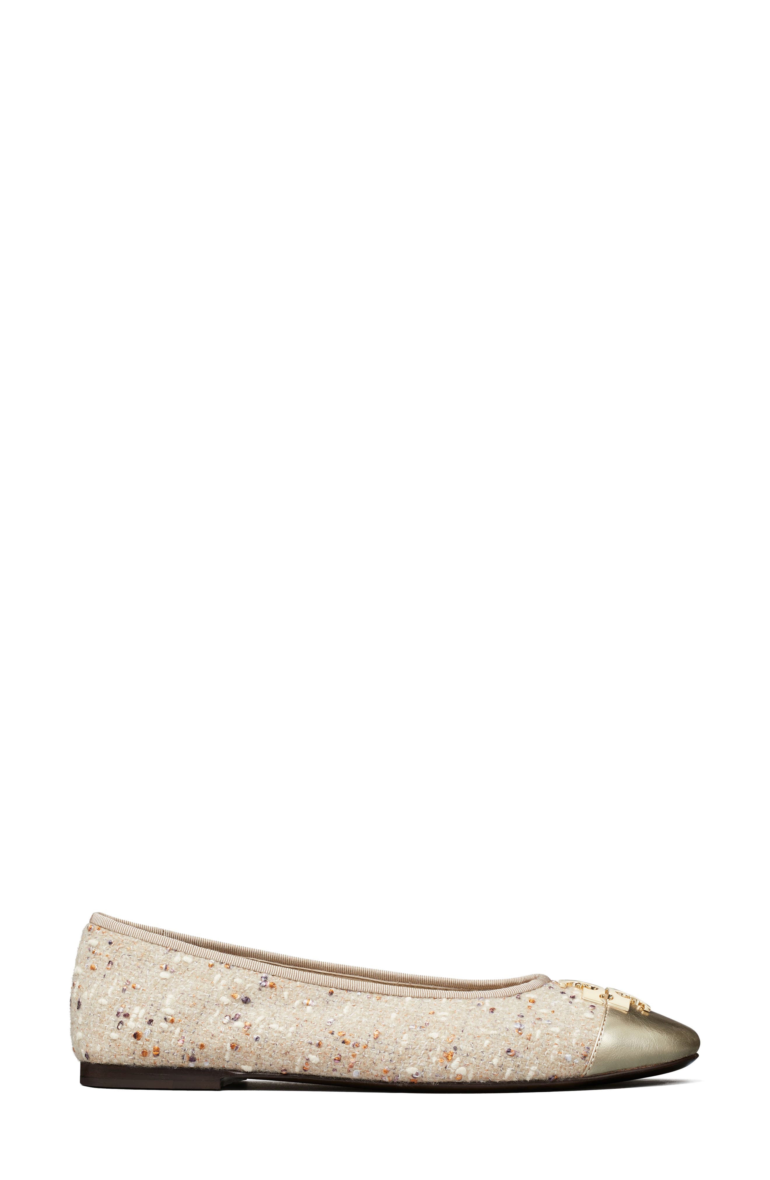 Charlie Ballet Flat, Alternate, color, LIGHT GRAY MULTI / GOLD