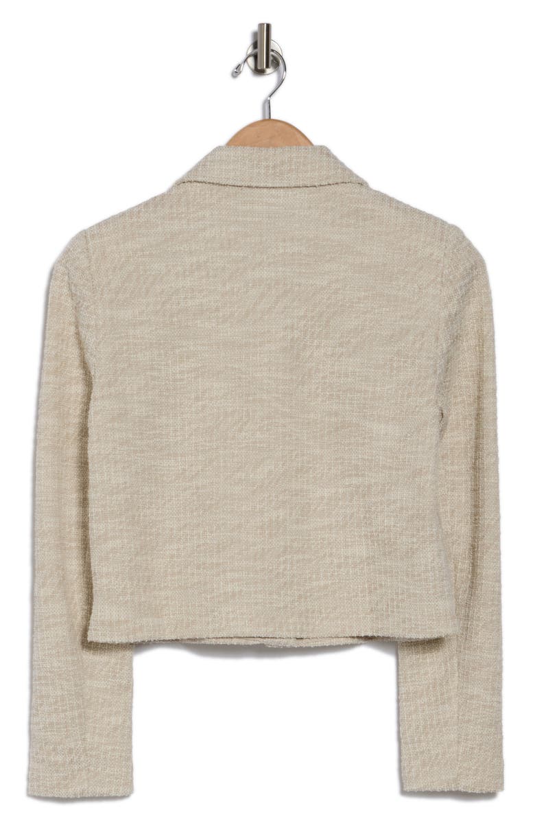 Amanda & Chelsea Relaxed Button Front Crop Blazer, Alternate, color, Taupe