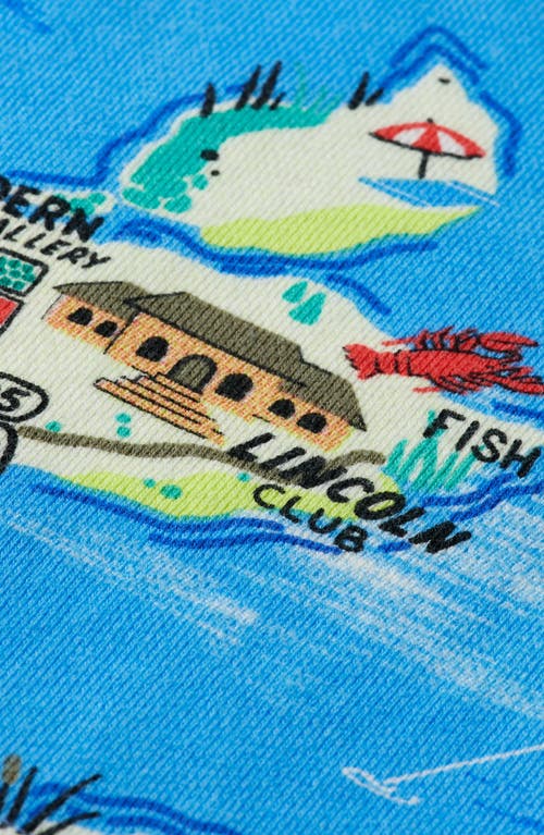 Scotch & Soda Boy's Map-print Bermuda Shorts In Hampton Island