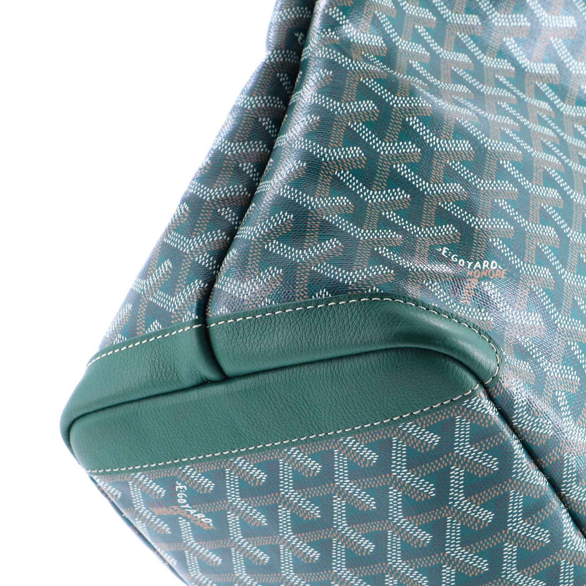 Pre-Owned Goyard Artois Tote Coated Canvas MM, Alternate, color, Green