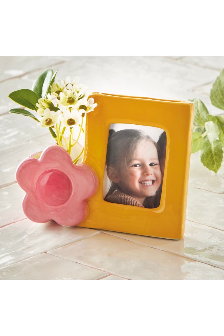 Flower Instant Mini Magnetic Frame Multi Dolomite 5x1.5x4 in, Alternate, color, Multicolored