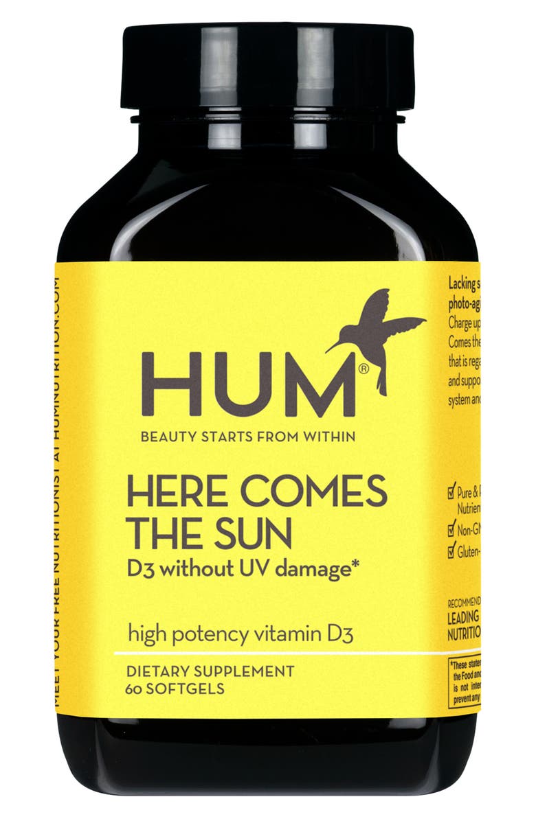 Hum Nutrition Here Comes the Sun Vitamin D Supplement, Main, color, 