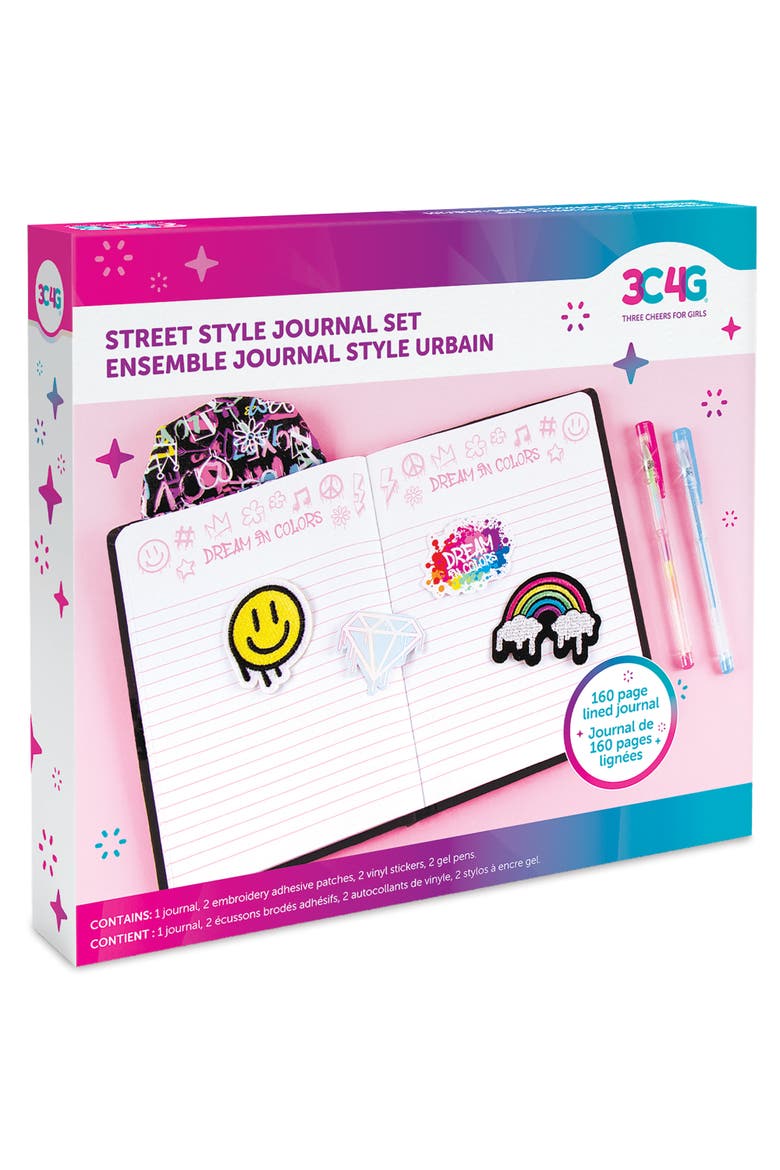 Street Style Journal Set 7 Piece Set 160 Page Lined Journal, Alternate, color, Multicolored
