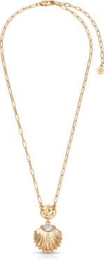 Ettika Scallop Pendant Necklace