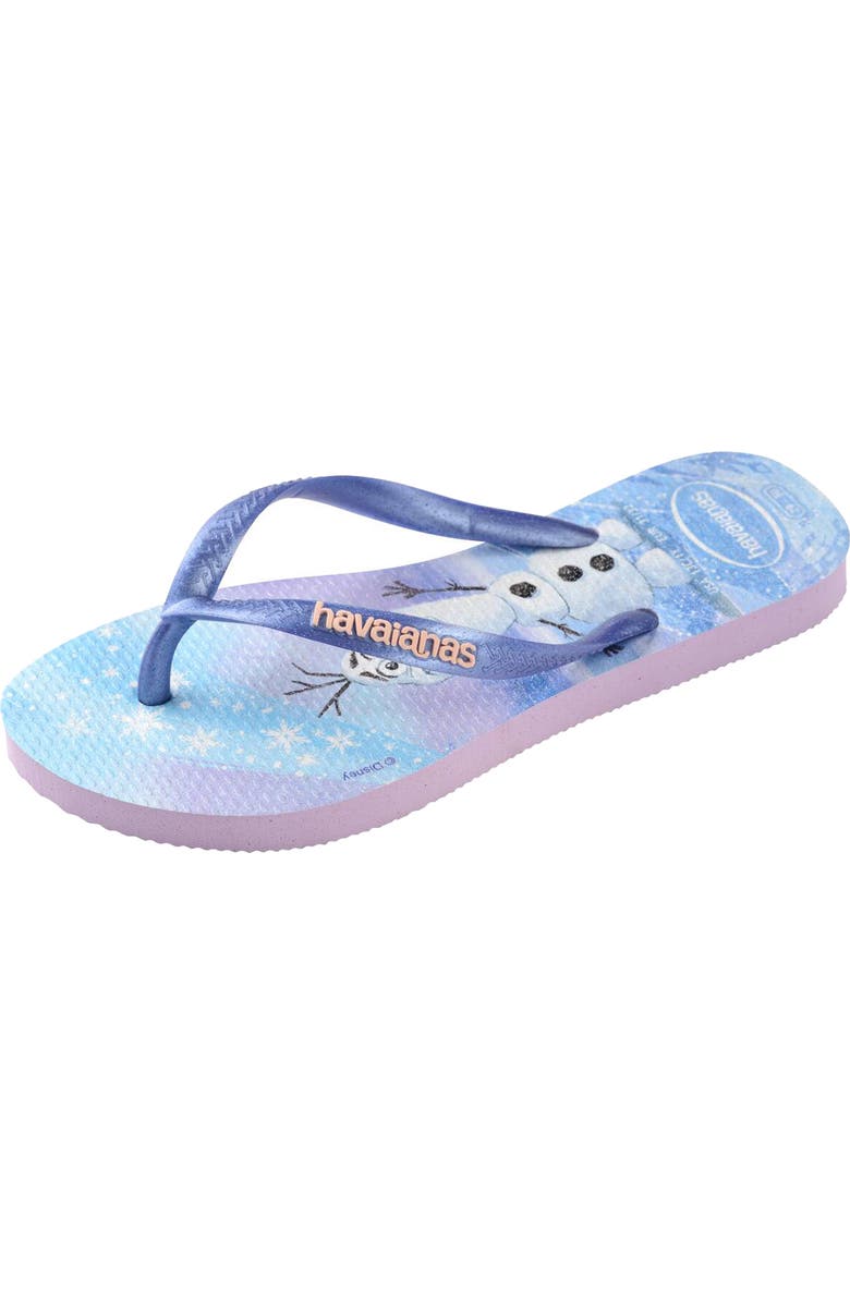 Havaianas Disney Princess Flip Flop, Alternate, color, Purple Fantasy