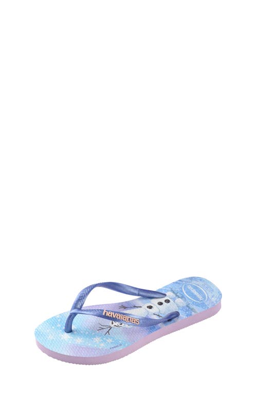 Havaianas Disney Princess Flip Flop In Purple