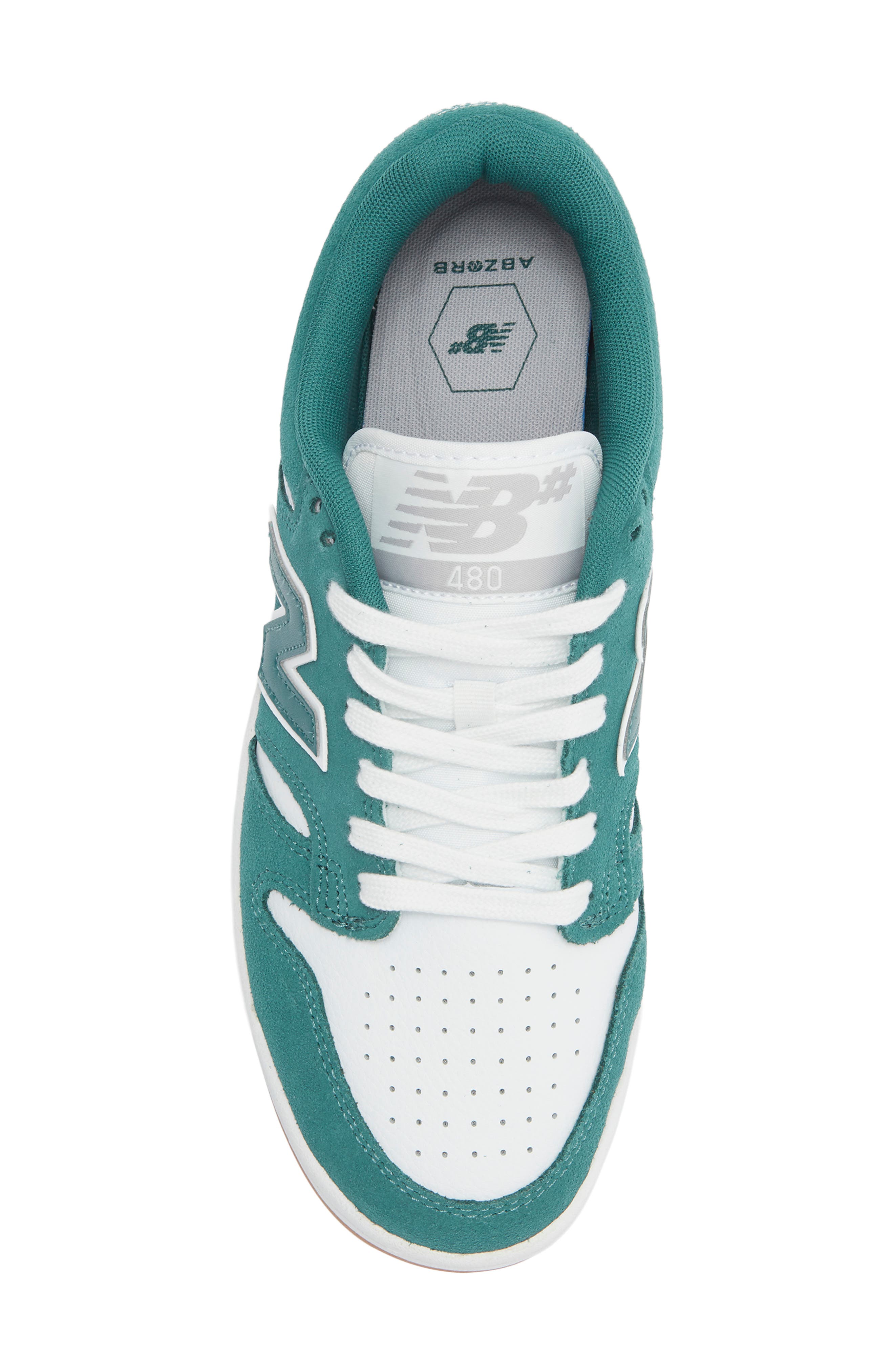 New Balance 480 Sneaker, Alternate, color, Vintage Teal/ White