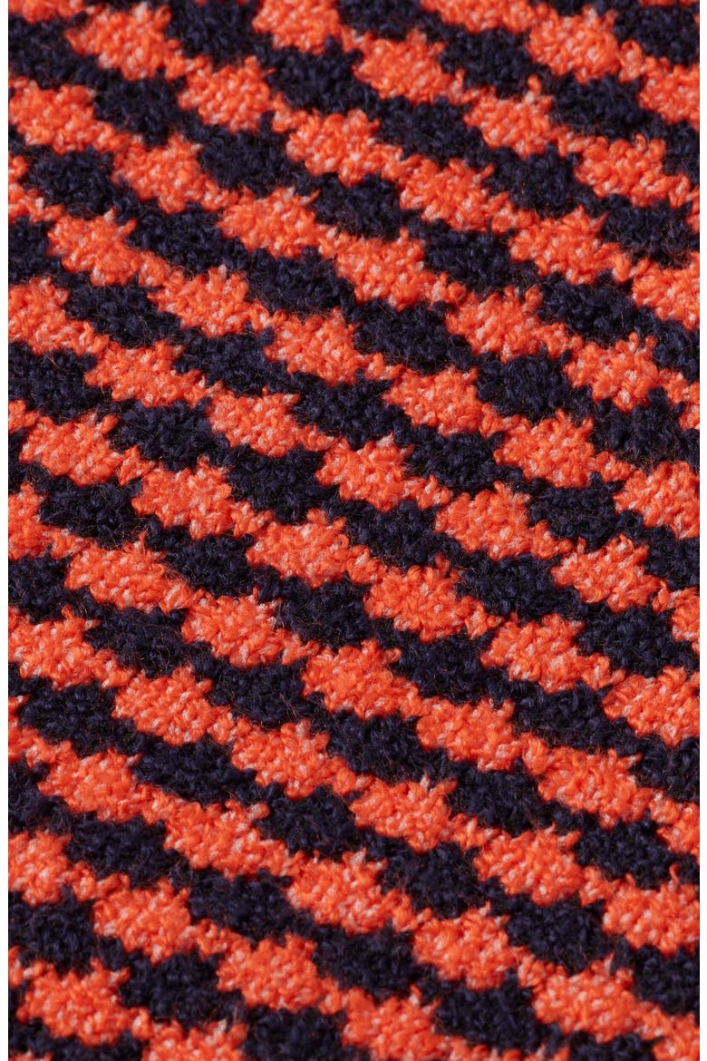 Kids' Relaxed Fit Chenille Sweater, Alternate, color, SKY CAPTAIN/ CHERRY TOMATO