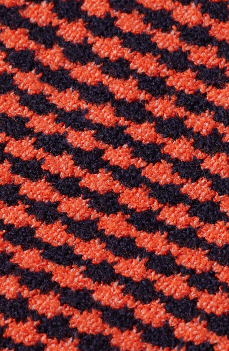 Scotch & Soda Kids' Relaxed Fit Chenille Sweater, Alternate, color, Sky Captain/ Cherry Tomato