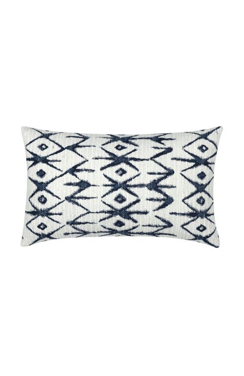 Elaine Smith Ritual Indigo Chenille Indoor & Outdoor Woven Accent Pillow
