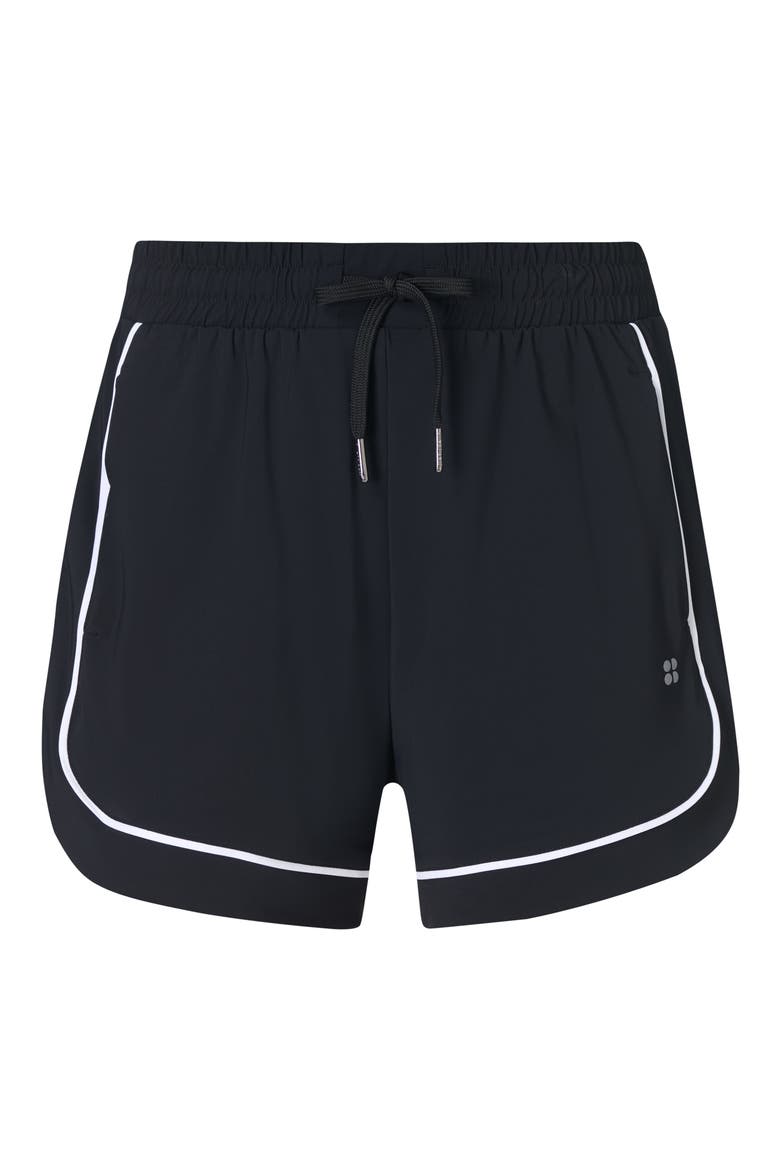 Explorer Track Piped Shorts, Alternate, color, BLACK
