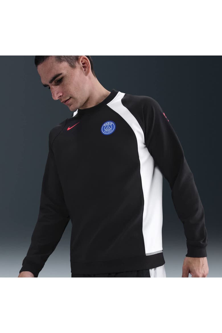 Men's Nike Black Paris Saint-Germain Third 2025/26 T90 Pullover Sweatshirt, Main, color, Black